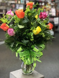 Rainbow of Roses from Martha Mae's Floral & Gifts in McDonough, GA