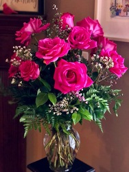 Long Stem Pink Roses  from Martha Mae's Floral & Gifts in McDonough, GA