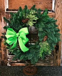 Fresh Fragrant Holiday Wreath-1 LEFT! from Martha Mae's Floral & Gifts in McDonough, GA