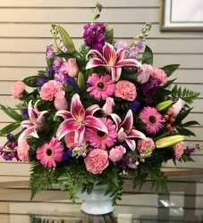 Pink Remembrance from Martha Mae's Floral & Gifts in McDonough, GA