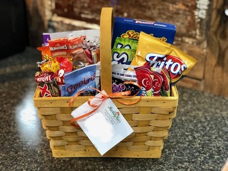 Sweet & Savory Snack Basket from Martha Mae's Floral & Gifts in McDonough, GA
