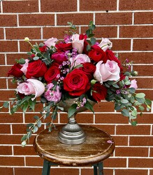 Blush and Burgundy from Martha Mae's Floral & Gifts in McDonough, GA